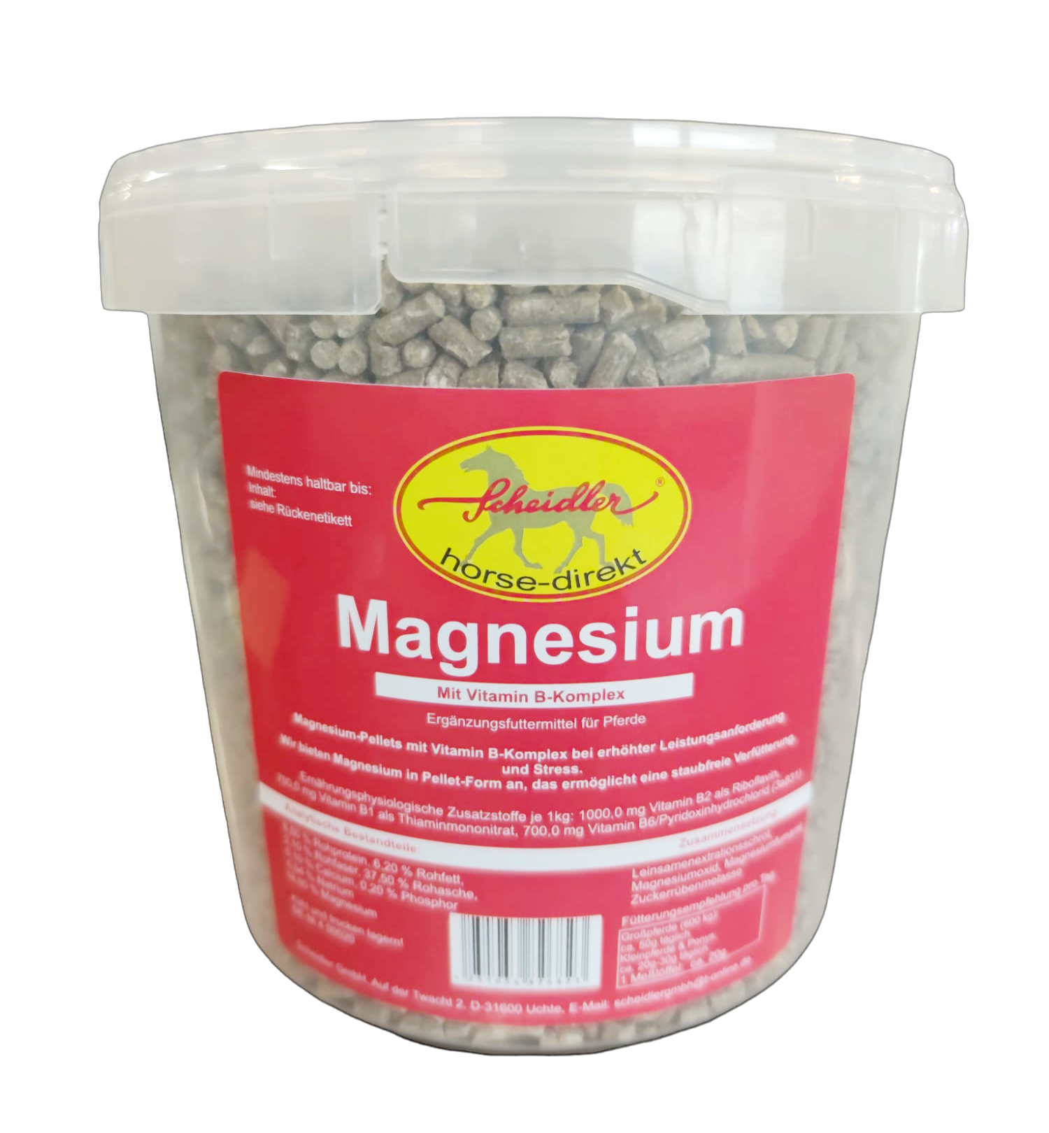 Eimer mit 2kg Magnesium Pellets