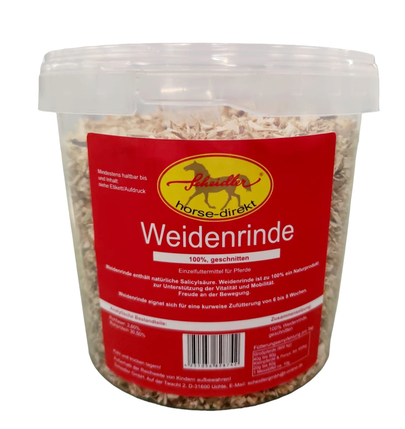 Eimer mit 450g Weidenrinde