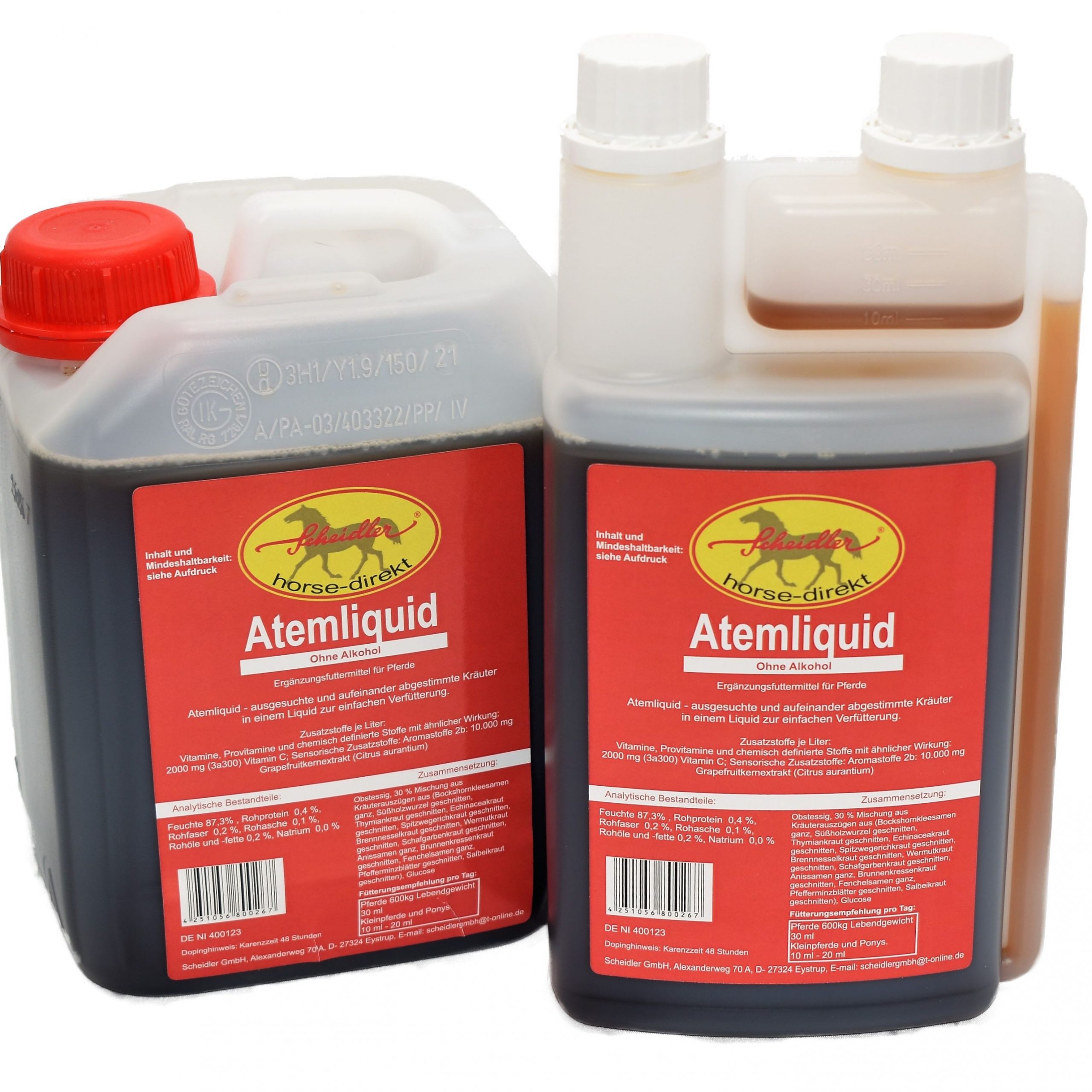 Atemliquid 2,5 L plus 1L Flasche= 3,5 L total